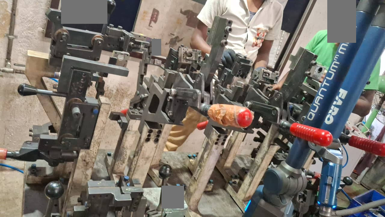 Detail view of a fixture verification assignment. Identifying details are masked.