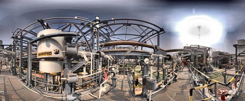 LNG facility view from the project profile.