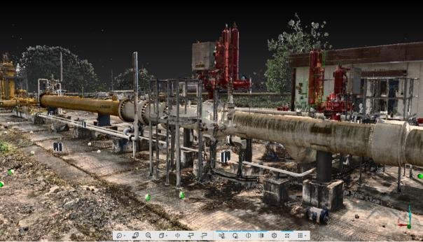 Industrial plant scan view from the project profile.