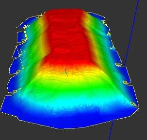 Bulk-material surface view from the project profile.