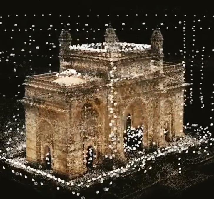Heritage monument point cloud from the project profile.