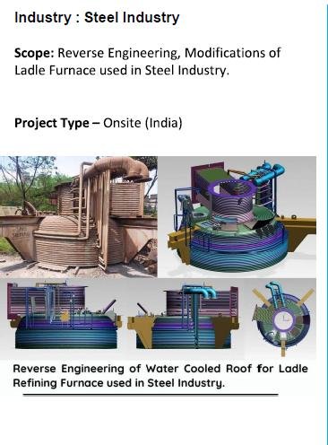 Furnace assembly reverse-engineering examples from the project profile.